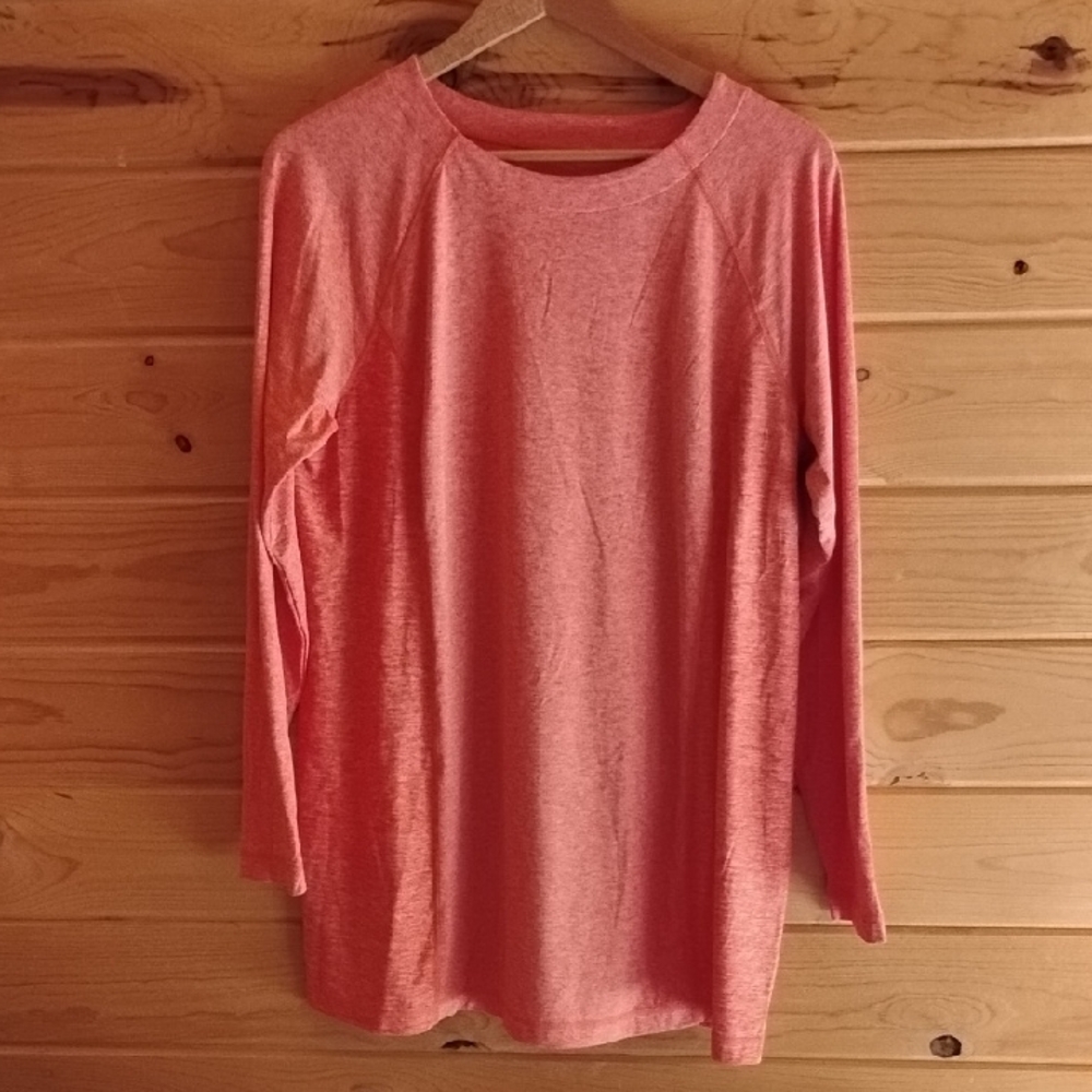J.Jill Coral Long Sleeve Large Top